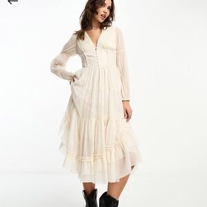 ASOS Cream Midi Skirt OUT OF STOCK ON ASOS